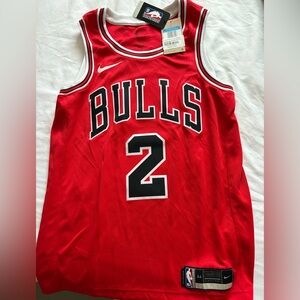 Nike Lonzo Ball Red Chicago Bulls Jersey